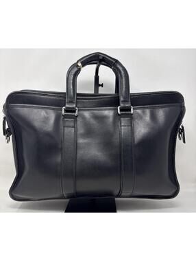 Coach  Lexington Embassy Saffiano Leather  Black Briefcase Laptop